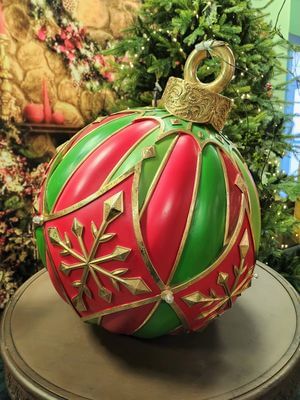 Klasik svietiaca vianočná guľa 45cm