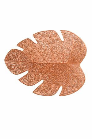 Rose gold tányéralátét Monstera 45cm