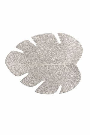 Ezüst tányéralátét Monstera 45cm