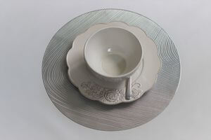 Ezüst tányéralátét LUX 37cm