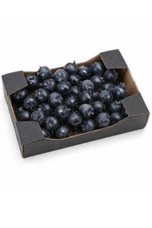 Tmavomodré umelé dekoračné bobule na drôtiku 60ks