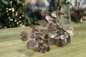 Antik rózsaszínű mű betűző 33cm