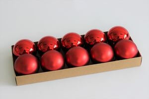 Červené plastové gule 5cm 10ks