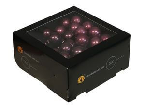 Lila üveg karácsonyi gömbök 3cm 72db