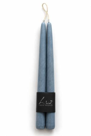Kék kónikus gyertya SKY BLUE 2db 30cm