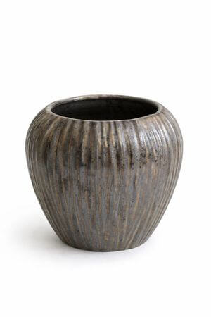 Barna-arany kerámia virágcserép 30cm