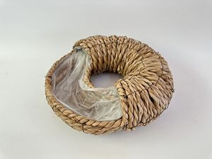 Hnedý prírodný veniec s otvorom 30cm