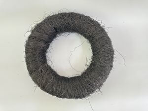 Tmavohnedý prírodný veniec 40cm