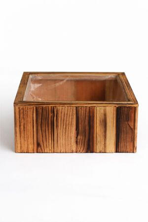 Barna fa virágcserép 30cm