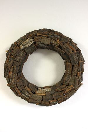 Hnedý kôrový veniec prírodný 50cm