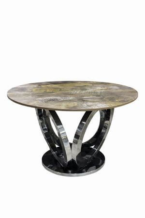 Fekete étkezőasztal 120cm 75cm