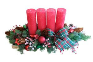 Karácsonyi ajtódíszek, adventi koszorúk