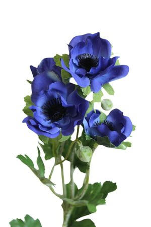 Modré umělé anemone 62cm