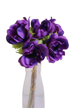 Lila mű szellőrózsa csokor 27cm