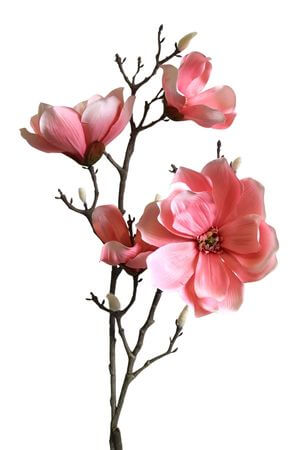 Růžová umělá magnolie 88cm