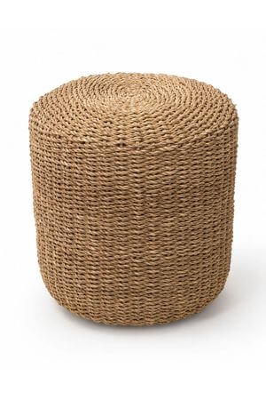 Taburetka z mořské trávy kulatá 40cm