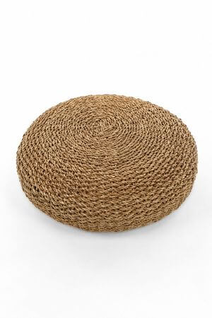 Sedací puf z mořské trávy 60cm