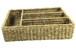 Evőeszköztartó tengeri fűből 40cm