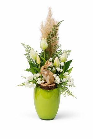 Húsvéti dekoráció nyuszival 53 cm