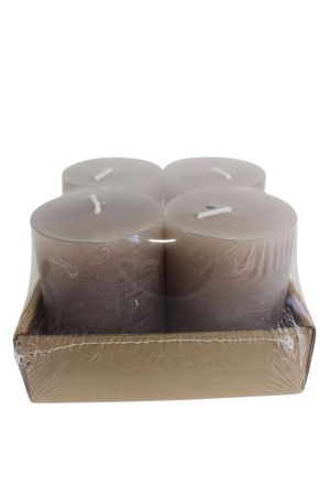 Bledohnedé adventné sviečky 4ks 8cm