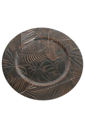 Medený klubový tanier Monstera 33cm