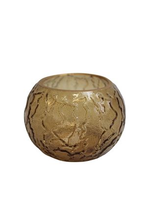 Krémový svietnik na čajovú sviečku 9cm