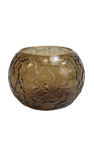 Barna gyertyatartó 12cm