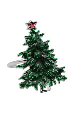 Ezüst karácsonyi szalvétagyűrű 4cm