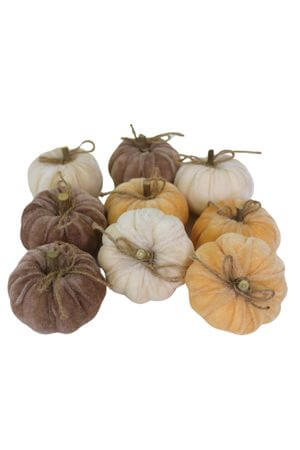 Barna bársony tök 9db 7cm