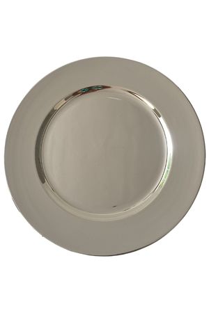 Strieborný lesklý klubový tanier 33cm