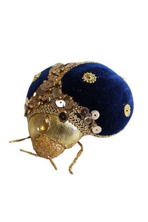 Modrá zamatová lienka 11cm