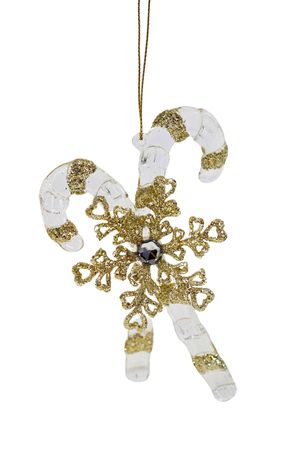 Arany karácsonyfadísz nyalóka 11cm