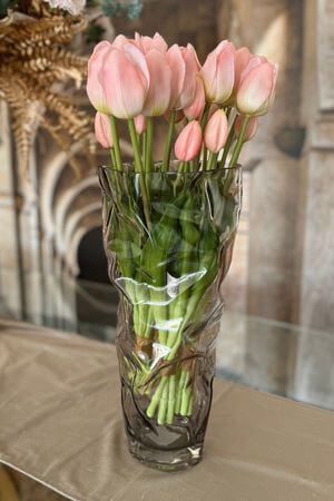 Design üveg váza 38cm