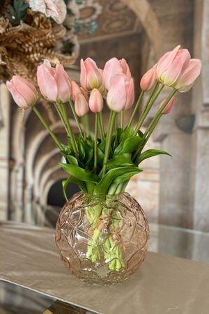 Design üveg váza 18cm