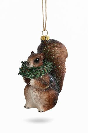 Natur vianočná ozdoba veverička 9cm