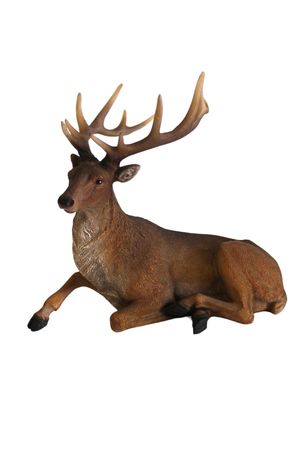 Barna dekor figura Szarvas 13cm