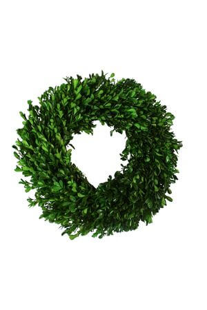 Stabilizált zöld puszpáng koszorú 40cm