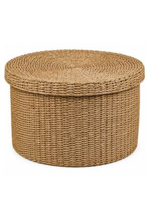 Úložný box z morskej trávy okrúhly 40cm