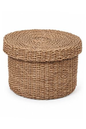 Úložný box z mořské trávy kulatý 40cm