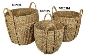 Kosár tengeri fűből 45cm