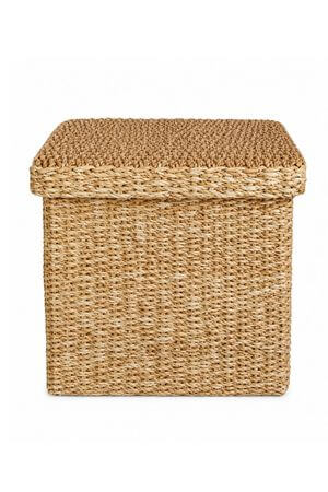 Úložný box z morskej trávy hranatý 35cm