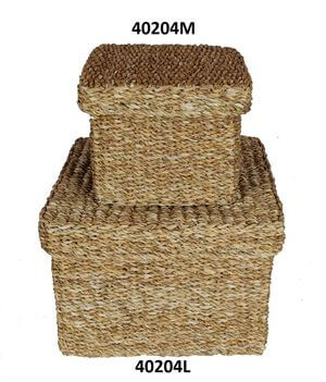 Fedeles tároló tengeri fűből 25cm