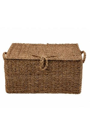 Úložný boxy z mořské trávy s oušky 50cm