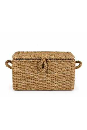 Úložný boxy z morskej trávy s uškami 30cm