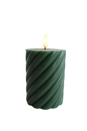 Zelená LED svíčka10cm