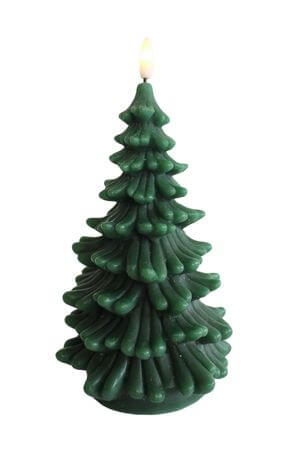 Zelený stromek LED svíčka 18cm