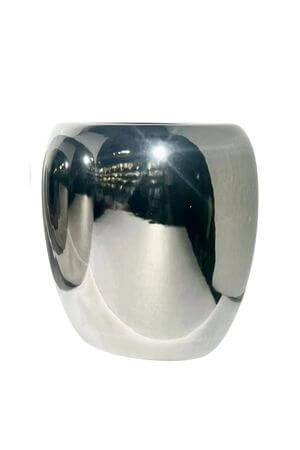 Strieborný keramický kvetináč 35cm