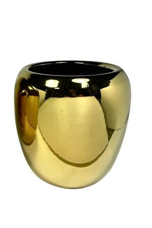 Zlatý keramický kvetináč 35cm