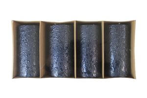 Modré ľadové sviečky 4ks 12cm