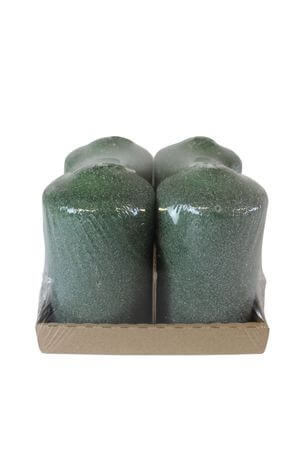 Zöld jeges adventi gyertyák 4db 10cm